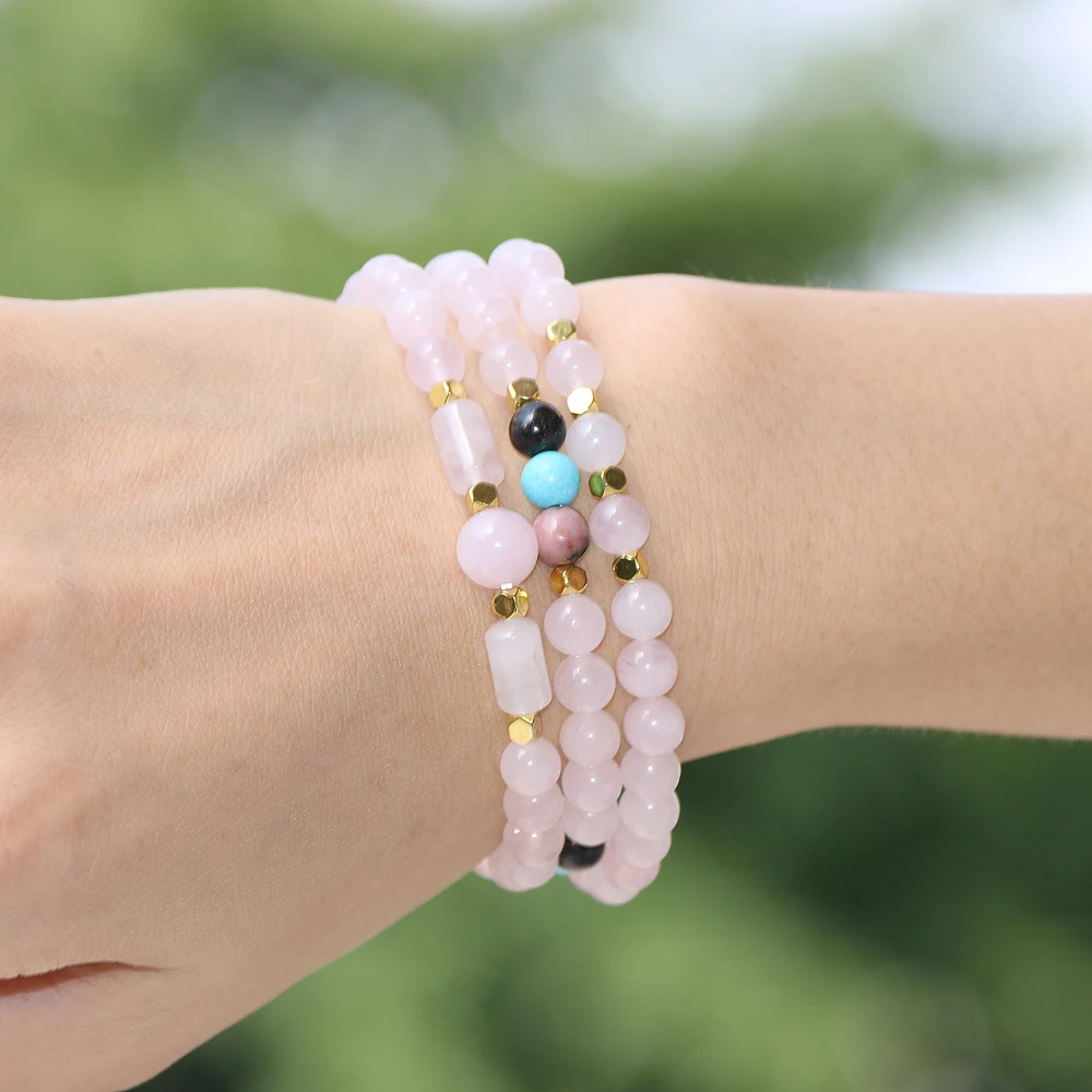 3pcs/Set Women's Triple Layer Natural Stone Crystal Chip Bracelets Set Aventurine Turquoise Beads Buddhist Mala Braclets Jewelry
3pcs/Set Women's Triple Layer Natural Stone Crystal Chip Bracelets Set Aventurine Turquoise Beads Buddhist Mala Braclets Jewelry