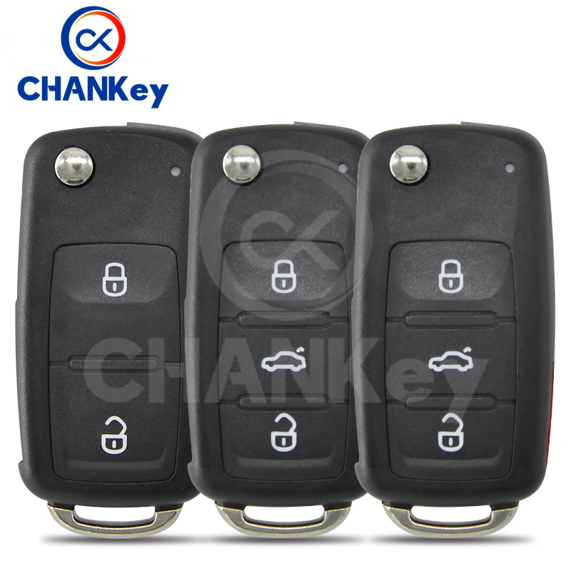 CHANKey Filp Car Remote Key Shell Case For VW Volkswagen Beetle Caddy Golf Jetta Polo Tiguan Touran Replacement Key Housing
CHANKey Filp Car Remote Key Shell Case For VW Volkswagen Beetle Caddy Golf Jetta Polo Tiguan Touran Replacement Key Housing