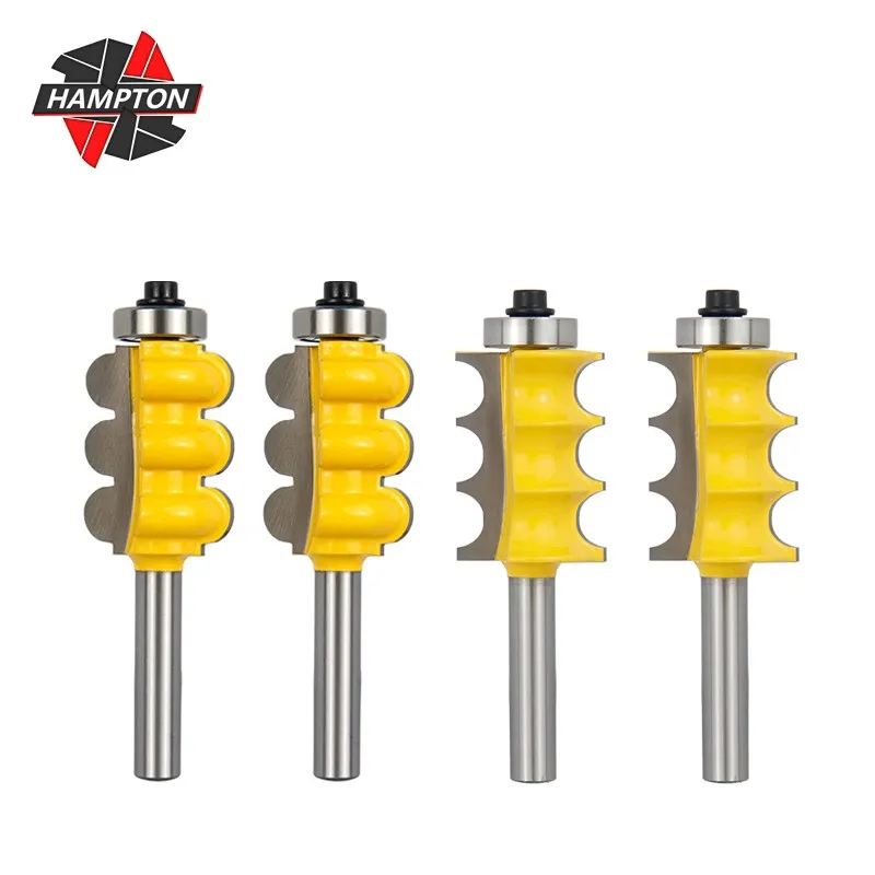 HAMPTON 8mm Shank Triple Bead & Triple Flute Large Molding Router Bits Set Line knife Woodworking Milling cutter
HAMPTON 8mm Shank Triple Bead & Triple Flute Large Molding Router Bits Set Line knife Woodworking Milling cutter