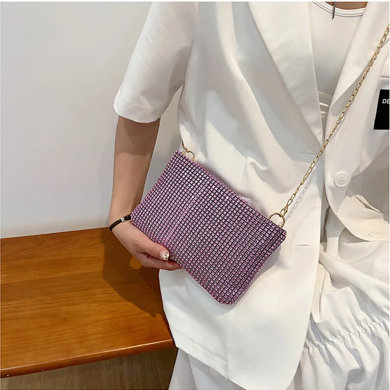 Diamonds Shoulder Crossbody Bag Women Rhinones Wedding Party Chain Clutch Phone Pouch Ladies Stylish Designer Handbag
Diamonds Shoulder Crossbody Bag Women Rhinones Wedding Party Chain Clutch Phone Pouch Ladies Stylish Designer Handbag
