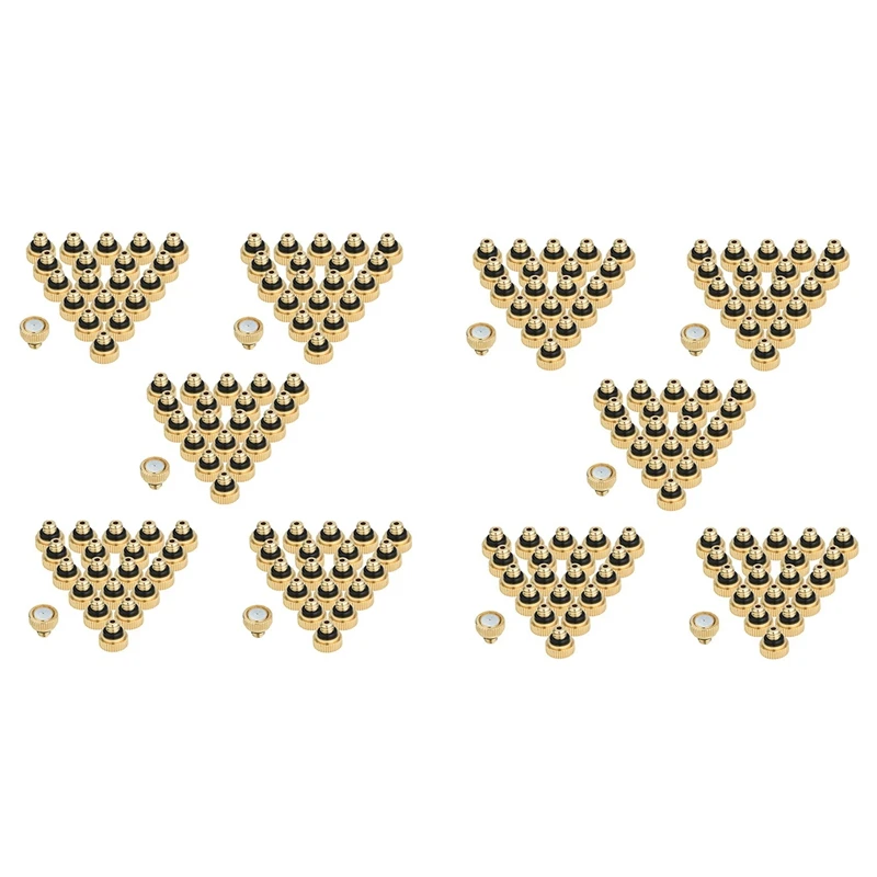 

Best 200Pcs Brass Misting Nozzles For Cooling System 0.012 Inch(0.3 Mm) Water Spray Nozzle Sprinklers Misting Cooling