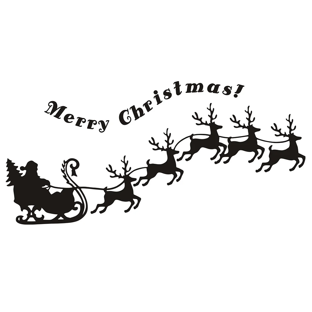 Merry Christmas Father Christmas Reindeer Wall sticker Vinyl Wall Stickers Homer Decor White color 25x57cm
Merry Christmas Father Christmas Reindeer Wall sticker Vinyl Wall Stickers Homer Decor White color 25x57cm
