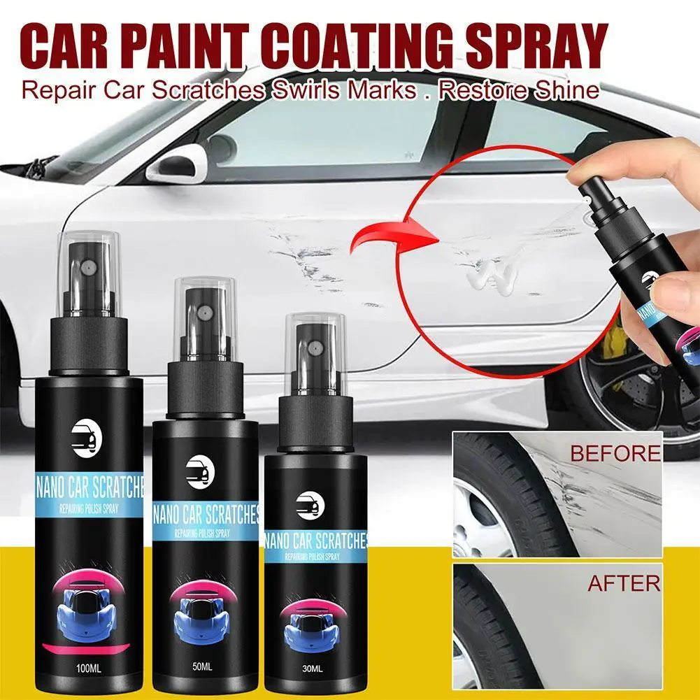 30/50/100ml Car Scratch Removal Spray Liquid Wax Protection Care Paint Polish Cars Renew Auto Restorer Detailing Remover Y0C9
30/50/100ml Car Scratch Removal Spray Liquid Wax Protection Care Paint Polish Cars Renew Auto Restorer Detailing Remover Y0C9