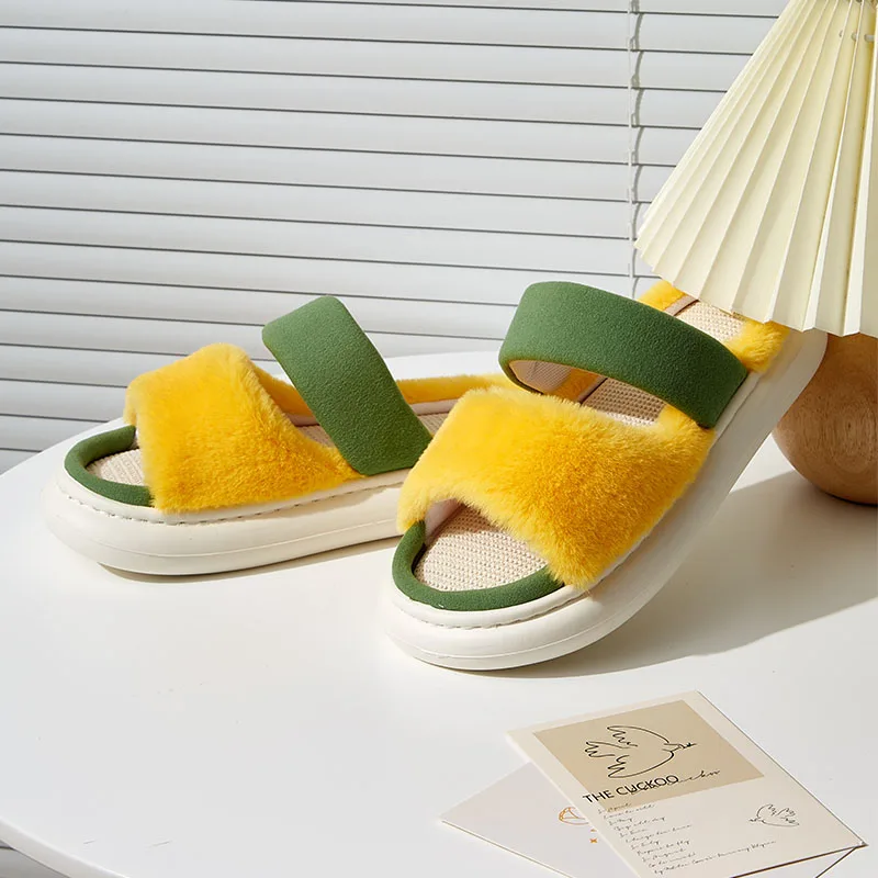 Warm Woman Fashion Winter Slippers Slip Flip Flops Fur Female Luxury Designer Slides Ladies Indoor Full Furry Soft Fluffy Shoes
Warm Woman Fashion Winter Slippers Slip Flip Flops Fur Female Luxury Designer Slides Ladies Indoor Full Furry Soft Fluffy Shoes
