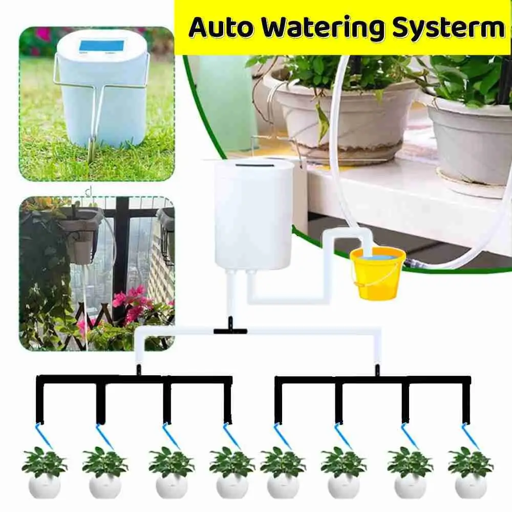 Self-Watering 2/4/8 Head Automatic Watering Controller Drip Irrigation Device Pump Timer System Plants Watering Kits
Self-Watering 2/4/8 Head Automatic Watering Controller Drip Irrigation Device Pump Timer System Plants Watering Kits