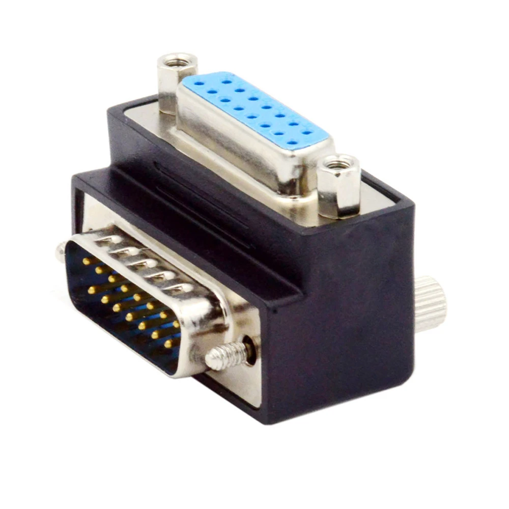 Down UP 90 Degree Angled DSUB D-subminiature 15pin Male to Female Extension Adapter DB Connector
Down UP 90 Degree Angled DSUB D-subminiature 15pin Male to Female Extension Adapter DB Connector