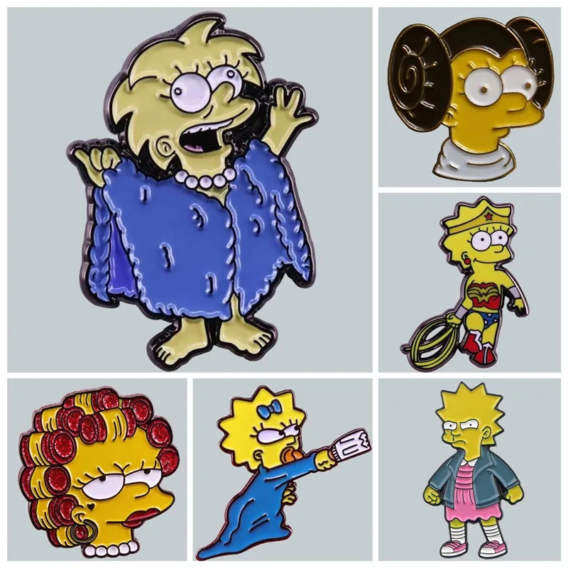 Cartoon Lisa Family Enamel Brooch Pin Brooches Lapel Pins Alloy Metal Badge Denim Jacket Jewelry Accessories Fashion Gifts
Cartoon Lisa Family Enamel Brooch Pin Brooches Lapel Pins Alloy Metal Badge Denim Jacket Jewelry Accessories Fashion Gifts