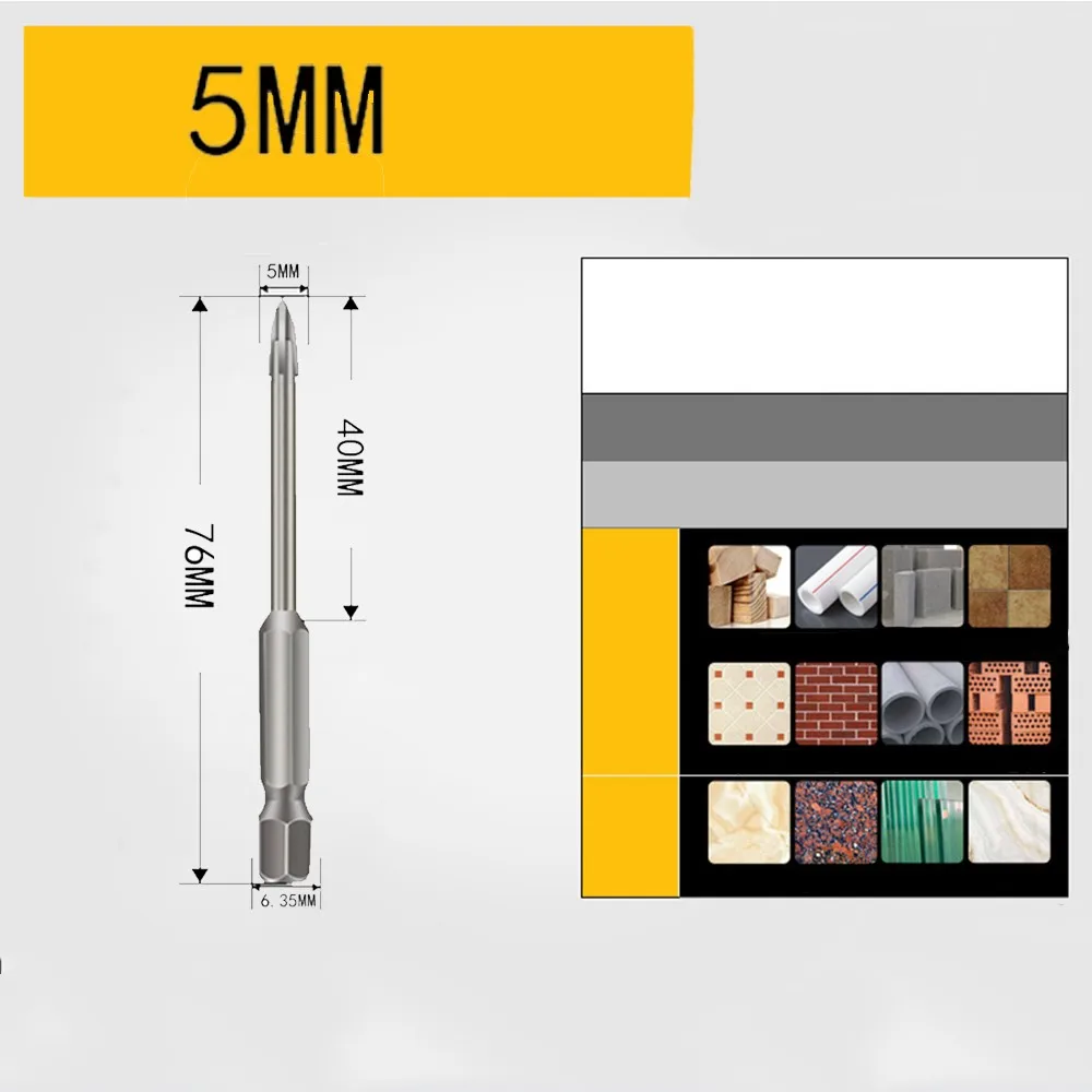 3*70mm Universal Drilling Tool 4*70mm 6*77mm Cemented Carbide Cross Drill Bit Drilling Hole Opening Power Tools
3*70mm Universal Drilling Tool 4*70mm 6*77mm Cemented Carbide Cross Drill Bit Drilling Hole Opening Power Tools