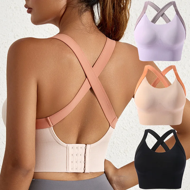 Women's Sports Bra Push Up Sports Bra Top Women's Fitness Vest Seamless Underwear No Ring Shock Proof Yoga Bra
Women's Sports Bra Push Up Sports Bra Top Women's Fitness Vest Seamless Underwear No Ring Shock Proof Yoga Bra