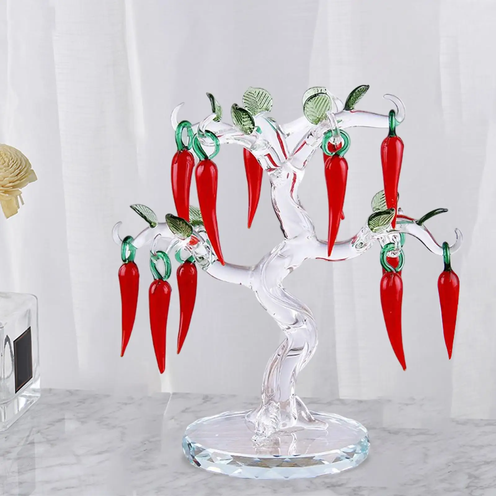 Chili Creative Simulation Crystal Sculpture Art Figurines Home Desktop Centerpiece Shelf Decoration Collectible Ornament Artwork
Chili Creative Simulation Crystal Sculpture Art Figurines Home Desktop Centerpiece Shelf Decoration Collectible Ornament Artwork