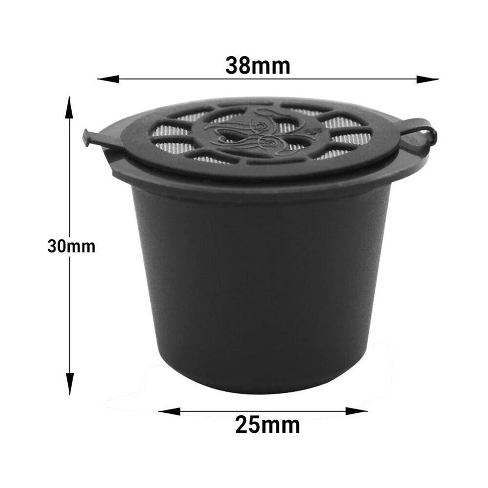 6PCS Rechargeable Coffee Capsules Cup With Spoon Brush Black Refillable Coffee Capsule Refilling Filter Coffeeware For Nespresso
6PCS Rechargeable Coffee Capsules Cup With Spoon Brush Black Refillable Coffee Capsule Refilling Filter Coffeeware For Nespresso