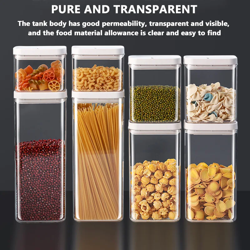 500/800/1300/1800ml Food Storage Container Plastic Kitchen Storage Box Refrigerator Noodle Multigrain Storage Plastic Container
500/800/1300/1800ml Food Storage Container Plastic Kitchen Storage Box Refrigerator Noodle Multigrain Storage Plastic Container