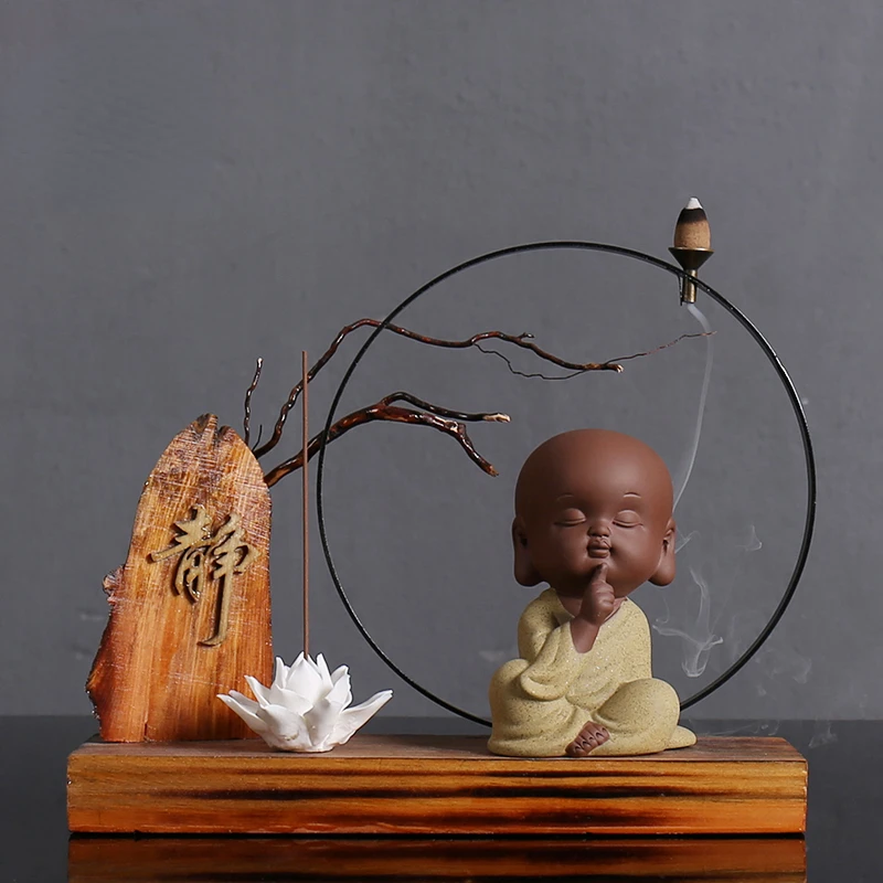 New Chinese Zen ornaments home decorations creative little monk ceramic living room office porch soft furnishings
New Chinese Zen ornaments home decorations creative little monk ceramic living room office porch soft furnishings