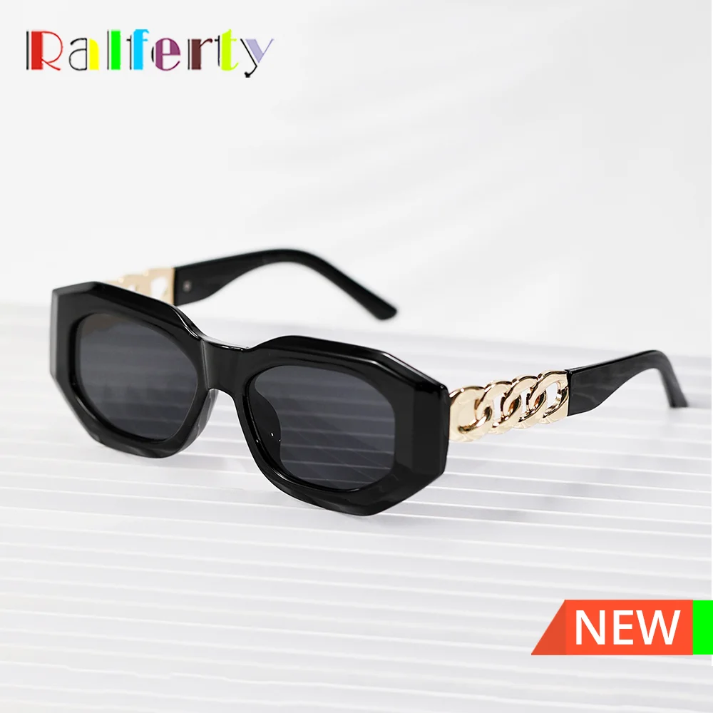 Солнечные очки Ralferty в стиле ретро UV400 для мужчин и женщин, роскошные брендовые модные дизайнерские солнцезащитные аксессуары в черной цепи, ...
Солнечные очки Ralferty в стиле ретро UV400 для мужчин и женщин, роскошные брендовые модные дизайнерские солнцезащитные аксессуары в черной цепи, ...
