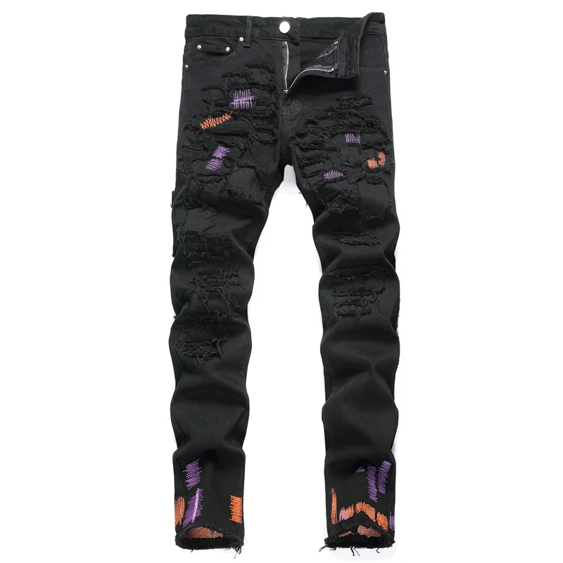 Jean Homme Jeans Men Simple Design Streetwear Ripped Denim Pants Trend Brand Trousers For Men Casual Solid Biker Slim Fit
Jean Homme Jeans Men Simple Design Streetwear Ripped Denim Pants Trend Brand Trousers For Men Casual Solid Biker Slim Fit
