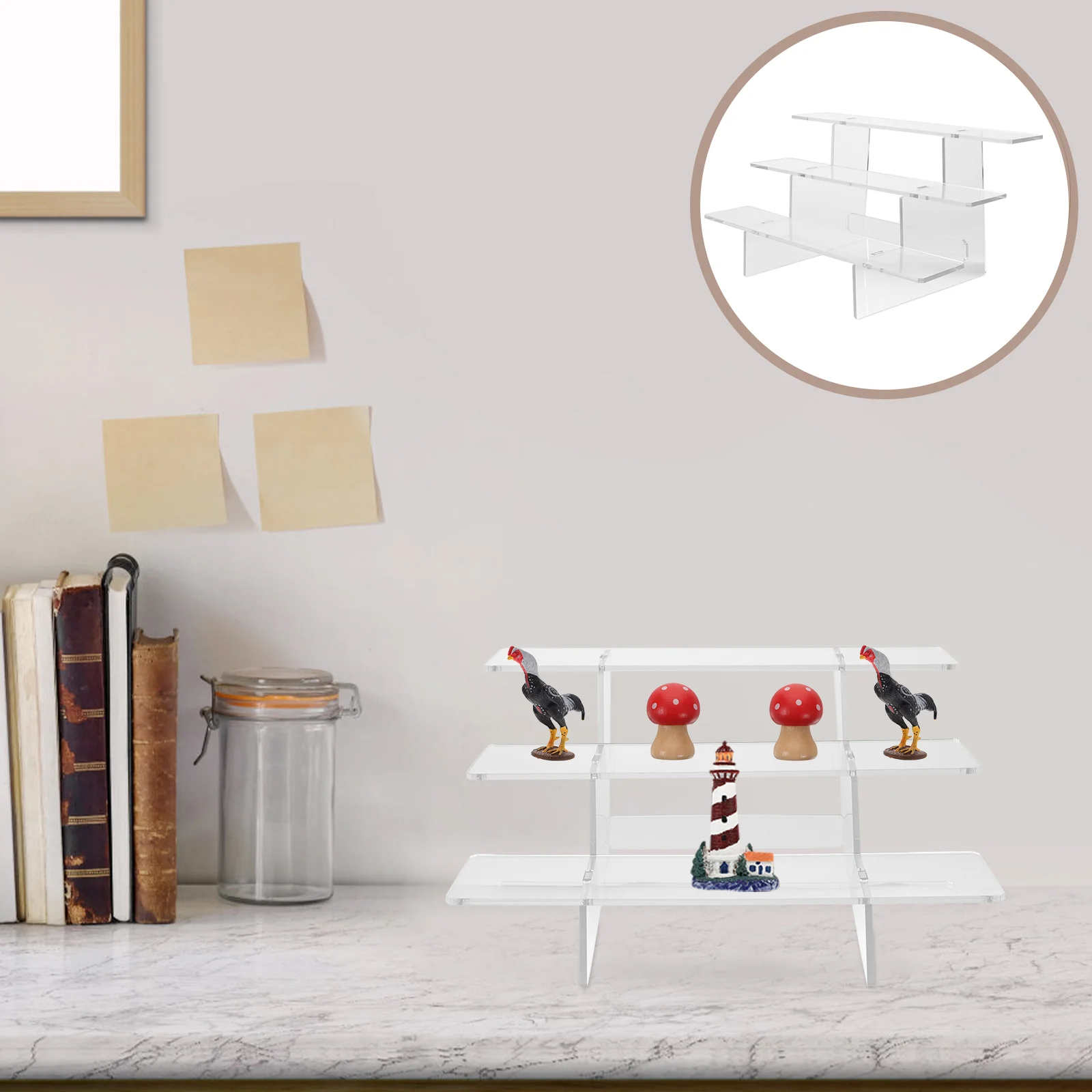 Necklace Holder Stand Transparent Three-Layer Display Rack Collection Model Storage Exhibitor figures
Necklace Holder Stand Transparent Three-Layer Display Rack Collection Model Storage Exhibitor figures