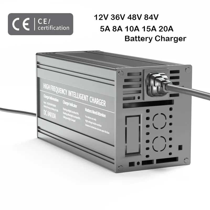 12V 84V 15A 36V 20A Li ion LiFeP04 Lead Acid Battery Charger 48V AC DC Plug Powder Charger For Electric Car Scooter Tricycle
12V 84V 15A 36V 20A Li ion LiFeP04 Lead Acid Battery Charger 48V AC DC Plug Powder Charger For Electric Car Scooter Tricycle