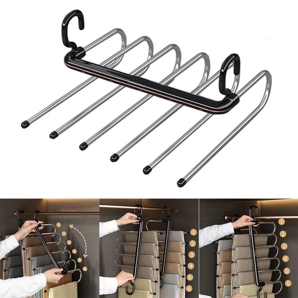 Multi-Functional 6 In 1 Pants Hanger For Clothes Rack Adjustable Closet Organizer Trouser Storage Rack Pants Tie Storage Shelf
Multi-Functional 6 In 1 Pants Hanger For Clothes Rack Adjustable Closet Organizer Trouser Storage Rack Pants Tie Storage Shelf