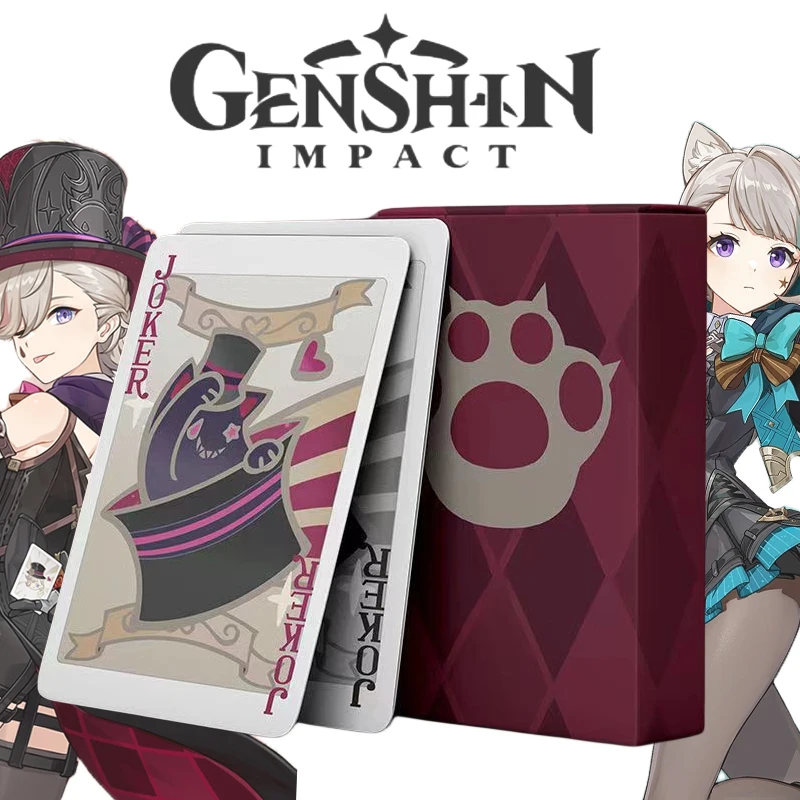 Genshin Impact Lyney Lynette покерная игра косплей игральные карты бумажные реквизиты аксессуары подарок
Genshin Impact Lyney Lynette покерная игра косплей игральные карты бумажные реквизиты аксессуары подарок