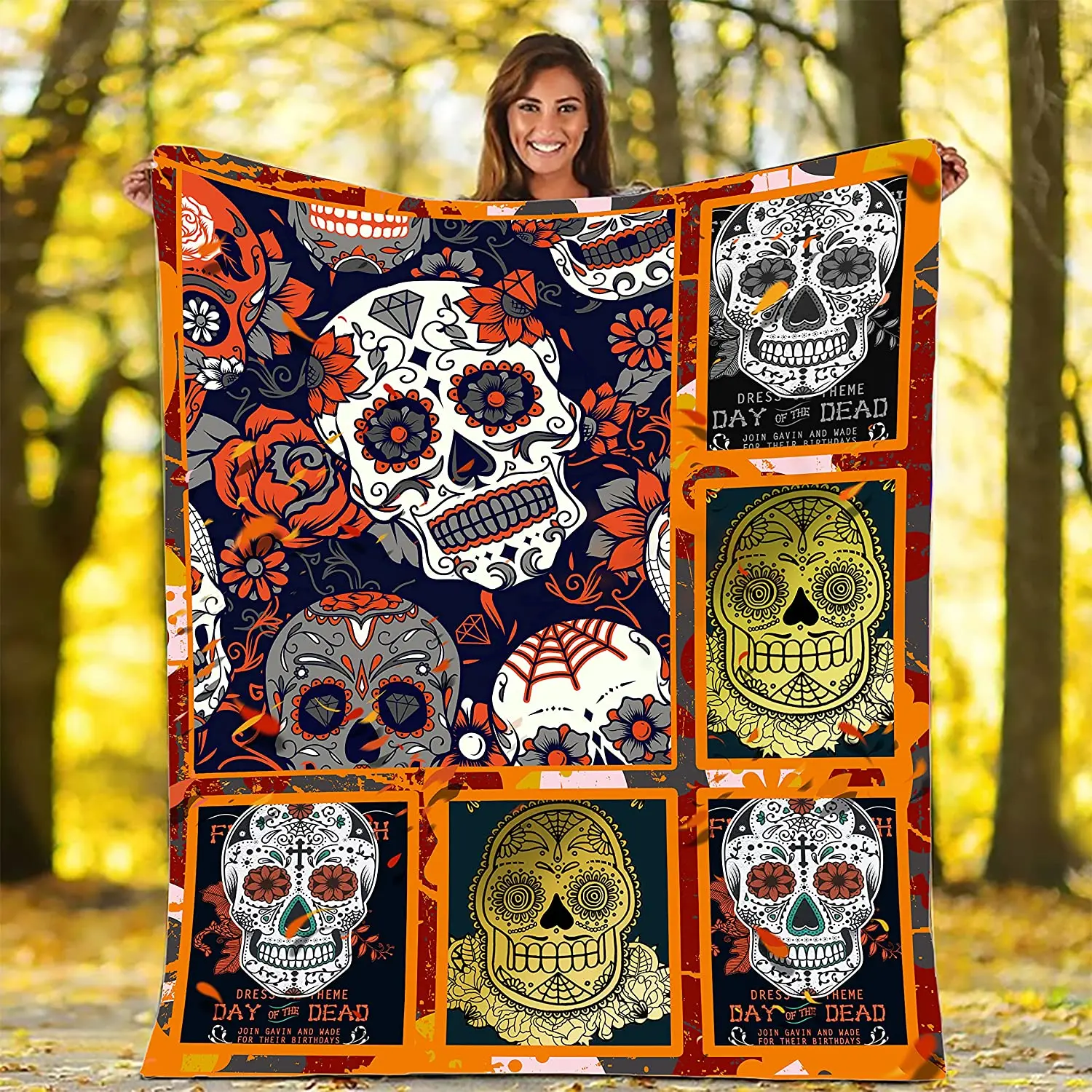 Purple Sugar Skull Fleece Throw Blanket Warm Soft TV Bed Couch Movie Watching Blanket for Kids Adults Soft Sherpa Blanket
Purple Sugar Skull Fleece Throw Blanket Warm Soft TV Bed Couch Movie Watching Blanket for Kids Adults Soft Sherpa Blanket
