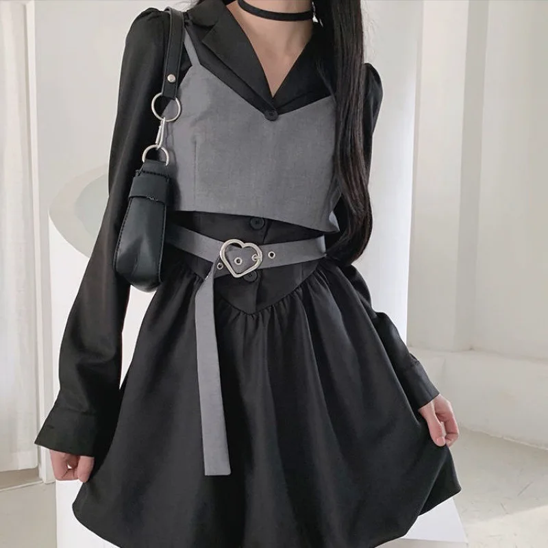 Women Summer Fashion Dress Harajuku High Waist Long Sleeves A-line Dress Set Gothic Vintage Casual Party Mini Dresses for Women
Women Summer Fashion Dress Harajuku High Waist Long Sleeves A-line Dress Set Gothic Vintage Casual Party Mini Dresses for Women