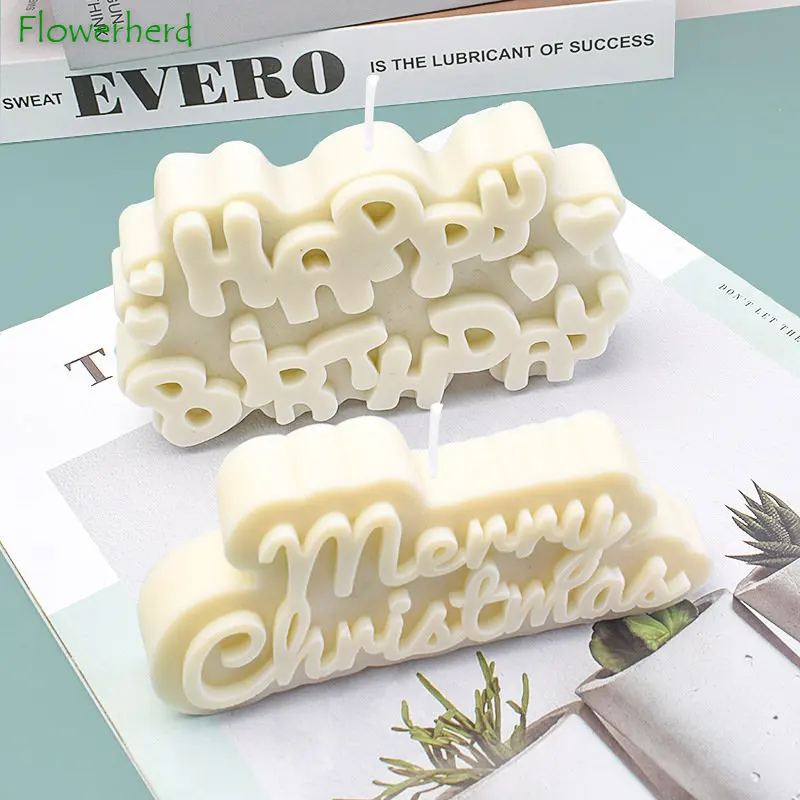 Merry Christmas Silicone Candle Mold Happy Birthday Aromatherapy Candle Soap Plaster Ornament DIY Baking Flipping Sugar Supplies
Merry Christmas Silicone Candle Mold Happy Birthday Aromatherapy Candle Soap Plaster Ornament DIY Baking Flipping Sugar Supplies
