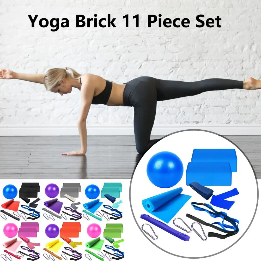Yoga Belt Set High Bounce Strong Load Bearing Body Shaping Yoga Block Stretching Band 11 Pieces Yoga Brick Set Fitness Equipment 
Yoga Belt Set High Bounce Strong Load Bearing Body Shaping Yoga Block Stretching Band 11 Pieces Yoga Brick Set Fitness Equipment