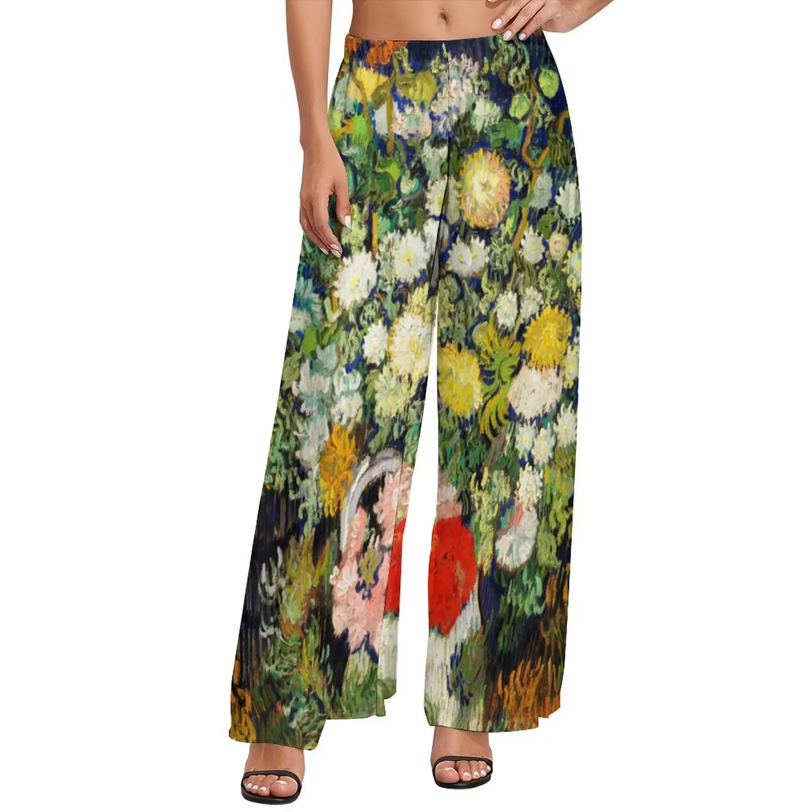 Vincent Van Gogh Pants Women Bouquet of Flowers Street Fashion Trousers High Waist Workout Wide Pants Birthday Gift
Vincent Van Gogh Pants Women Bouquet of Flowers Street Fashion Trousers High Waist Workout Wide Pants Birthday Gift