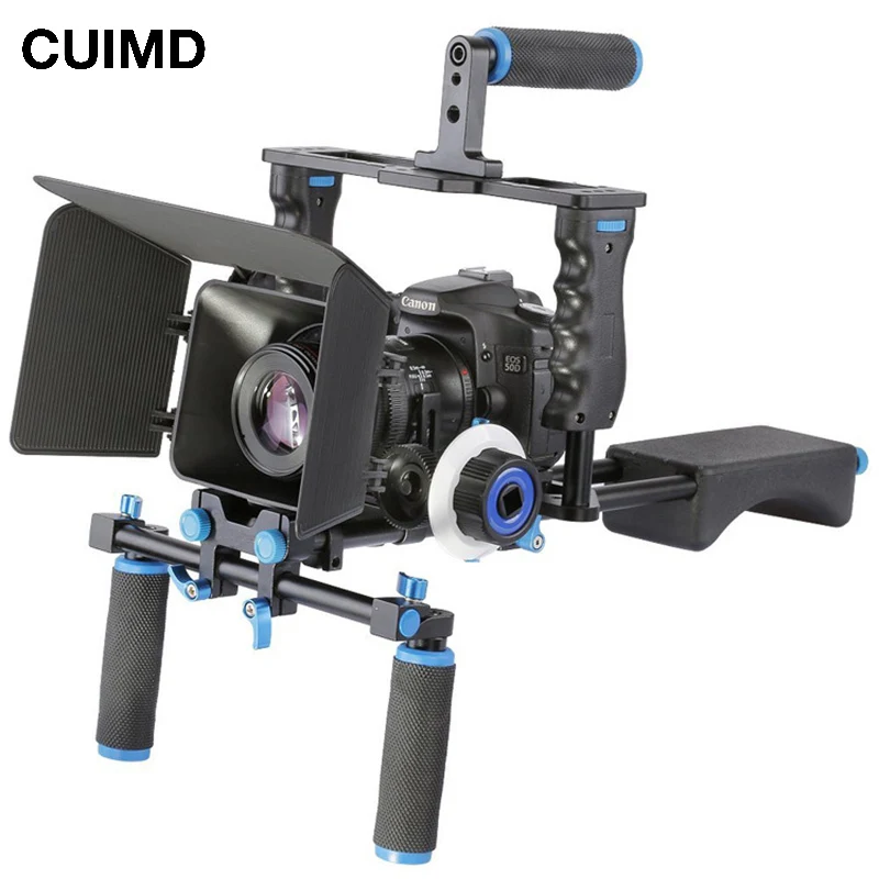 Наплечная ручка для DSLR-камеры, система видеосъемки с двойным захватом для камер Canon, Nikon, Sony, BMCC, Panasonic
Наплечная ручка для DSLR-камеры, система видеосъемки с двойным захватом для камер Canon, Nikon, Sony, BMCC, Panasonic