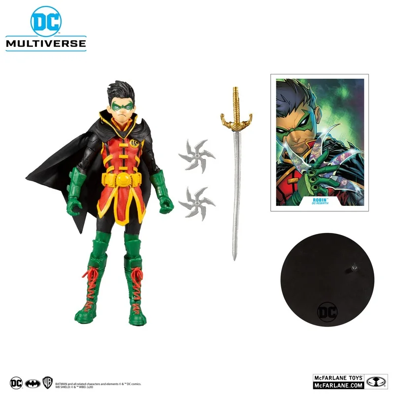 In Stock 100% Original McFarlane DC Comics Doll Figure Damian Wayne Robin Action Figure Model Assemble Toys Children's Gift
In Stock 100% Original McFarlane DC Comics Doll Figure Damian Wayne Robin Action Figure Model Assemble Toys Children's Gift