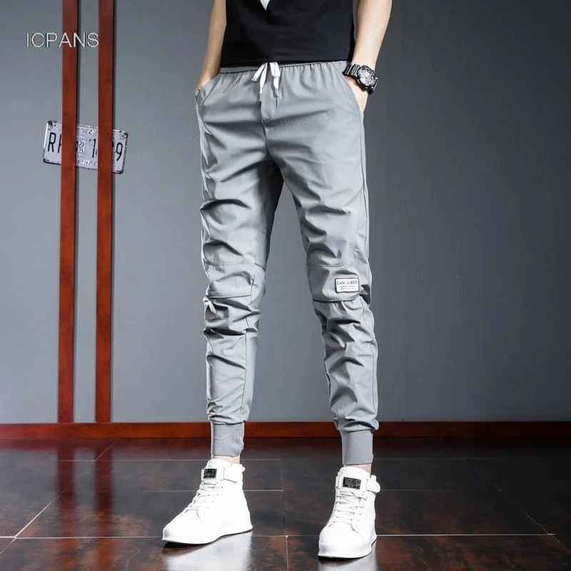 Ankle Length Cargo Pants Men Clothing Elastic Waist Jogger Summer Thin Korea Style Mens Pants Jogging Black Trousers 2022
Ankle Length Cargo Pants Men Clothing Elastic Waist Jogger Summer Thin Korea Style Mens Pants Jogging Black Trousers 2022