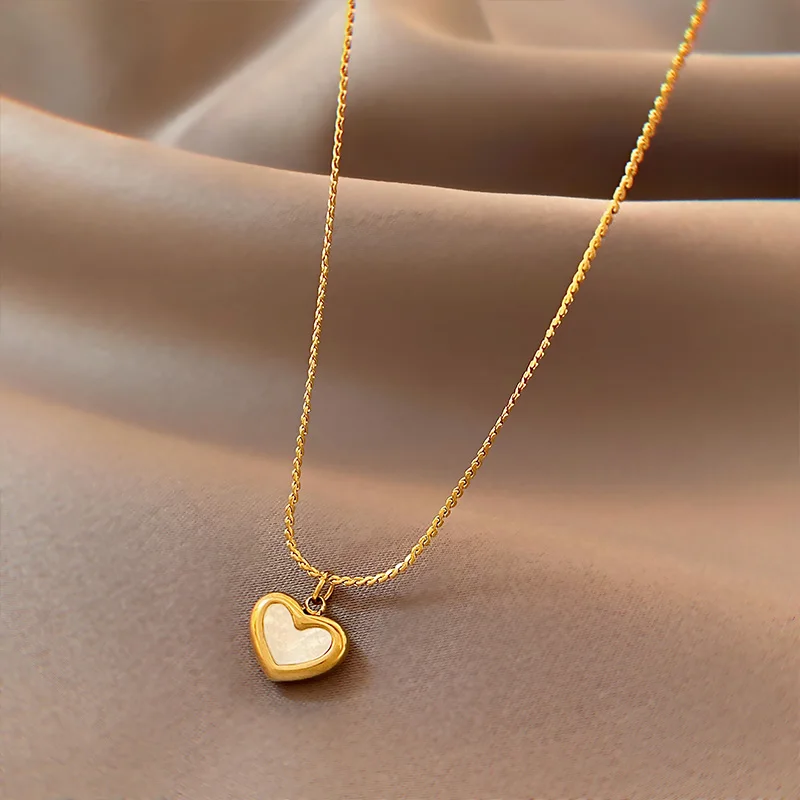Stainless steel shell necklace love female pendant chain of clavicle goth necklace for women Pendant Necklaces
Stainless steel shell necklace love female pendant chain of clavicle goth necklace for women Pendant Necklaces