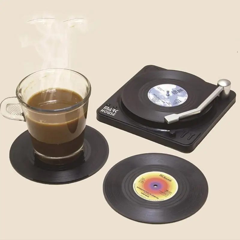 6 Pcs/Set Vinyl Original Coasters Holder Retro Record Disk Drink Mug Pad Mat Under Glass Hot Utensil Decorative Tray
6 Pcs/Set Vinyl Original Coasters Holder Retro Record Disk Drink Mug Pad Mat Under Glass Hot Utensil Decorative Tray