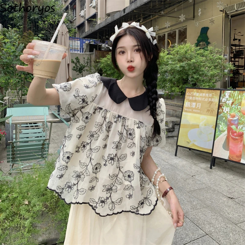 Blouses Women Print Schoolgirl Fashion Retro Comfortable Summer Ladies New Arrival Hipster Loose Mujer Blusas Simple Streetwear
Blouses Women Print Schoolgirl Fashion Retro Comfortable Summer Ladies New Arrival Hipster Loose Mujer Blusas Simple Streetwear
