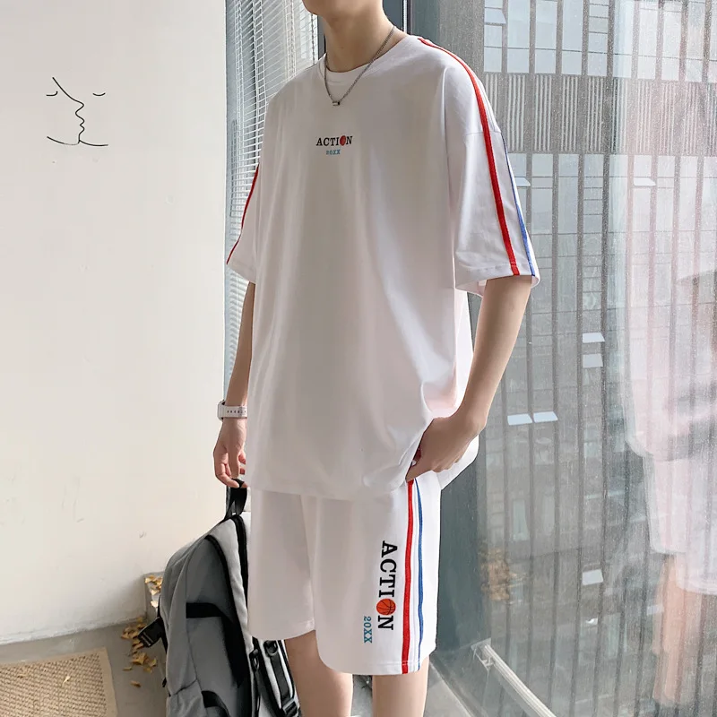 Short sleeved t-shirt men's suit summer thin fashion brand 2022 new leisure summer men's suit ice silk youth student spo
Short sleeved t-shirt men's suit summer thin fashion brand 2022 new leisure summer men's suit ice silk youth student spo