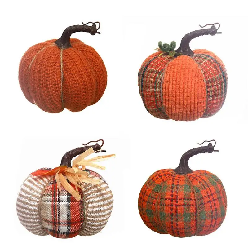 Украшение из ткани в виде тыквы на День Благодарения 
Украшение из ткани в виде тыквы на День Благодарения