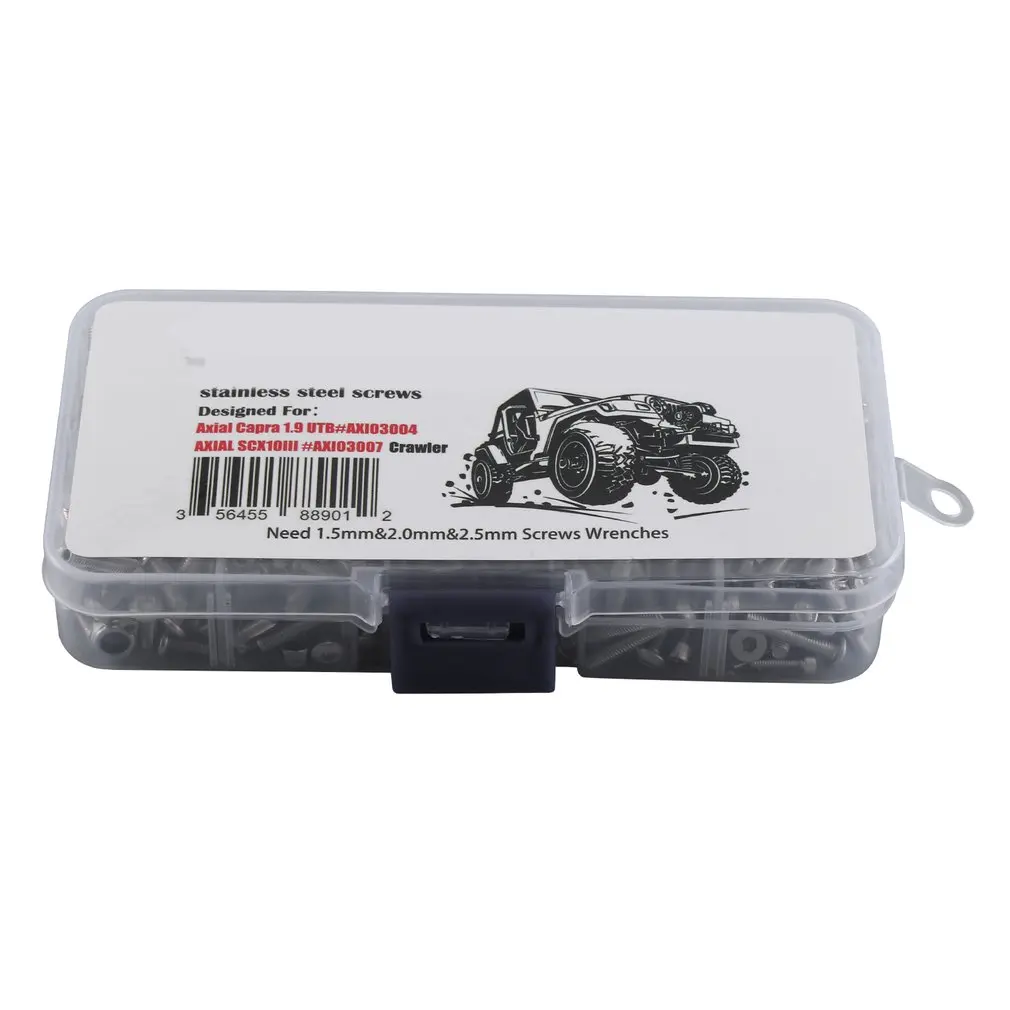 RC Car Screw Stainless Steel Screws Box Repair Tool Kit For Axial Capra1.9UTB RC Fix Repair Tools Accessories
RC Car Screw Stainless Steel Screws Box Repair Tool Kit For Axial Capra1.9UTB RC Fix Repair Tools Accessories