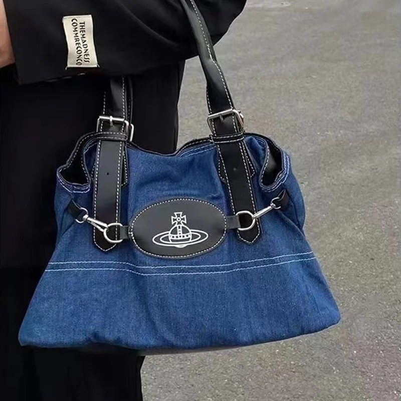 Women's Vintage Denim Bag Cool Shoulder Bag Messenger Bag Handbag Coin Purse High Capacity Cute Side Storage Commuter Bag
Women's Vintage Denim Bag Cool Shoulder Bag Messenger Bag Handbag Coin Purse High Capacity Cute Side Storage Commuter Bag