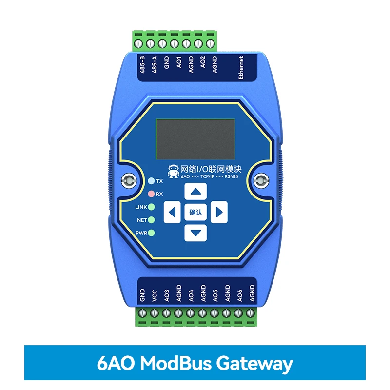 6AO RS485 RJ45 Etherent Analog and Digital Acquisition Control ME31-XXXA0006 ModBus TCP RTU I/O Networking Module DC8-28V
6AO RS485 RJ45 Etherent Analog and Digital Acquisition Control ME31-XXXA0006 ModBus TCP RTU I/O Networking Module DC8-28V