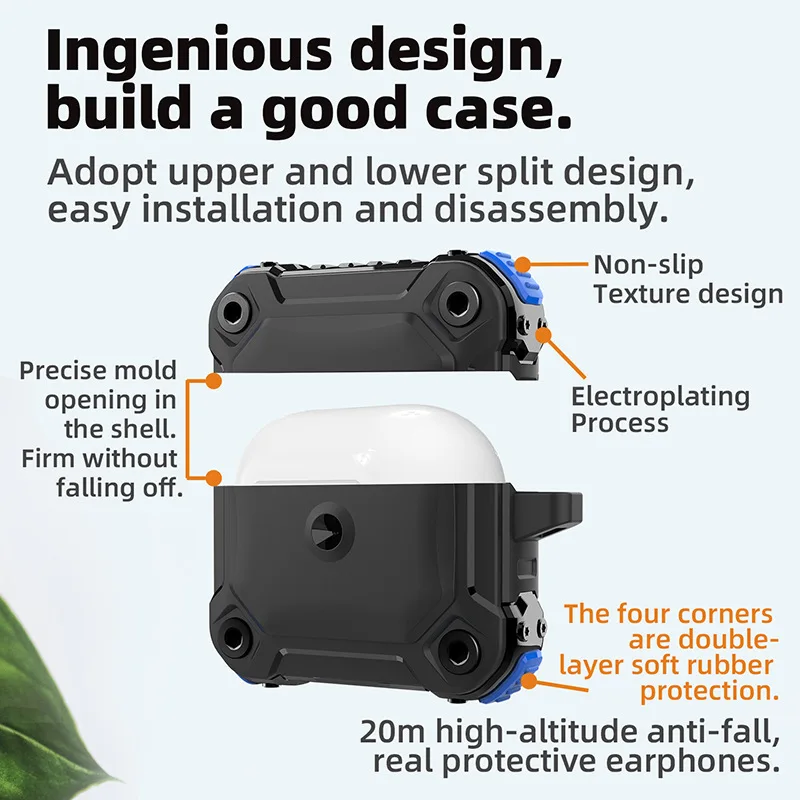Защитный чехол для наушников Airpods Pro, чехол для наушников с защитой от падения, портативный чехол для наушников Airpods 
Защитный чехол для наушников Airpods Pro, чехол для наушников с защитой от падения, портативный чехол для наушников Airpods