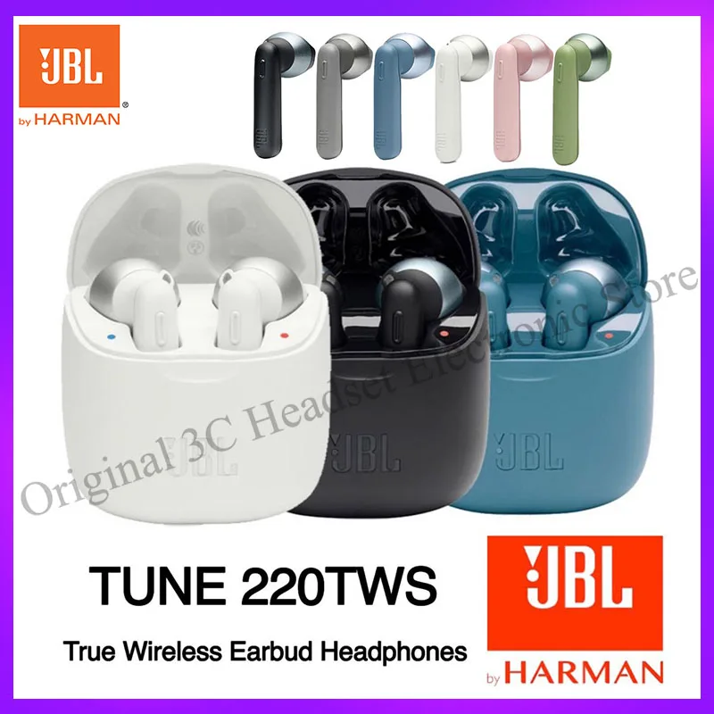 Original JBL Tune 220 TWS True Wireless Earbud In-ear Bluetooth Headphones Music Gaming Sports Headset Bass Sound Earphone
Original JBL Tune 220 TWS True Wireless Earbud In-ear Bluetooth Headphones Music Gaming Sports Headset Bass Sound Earphone