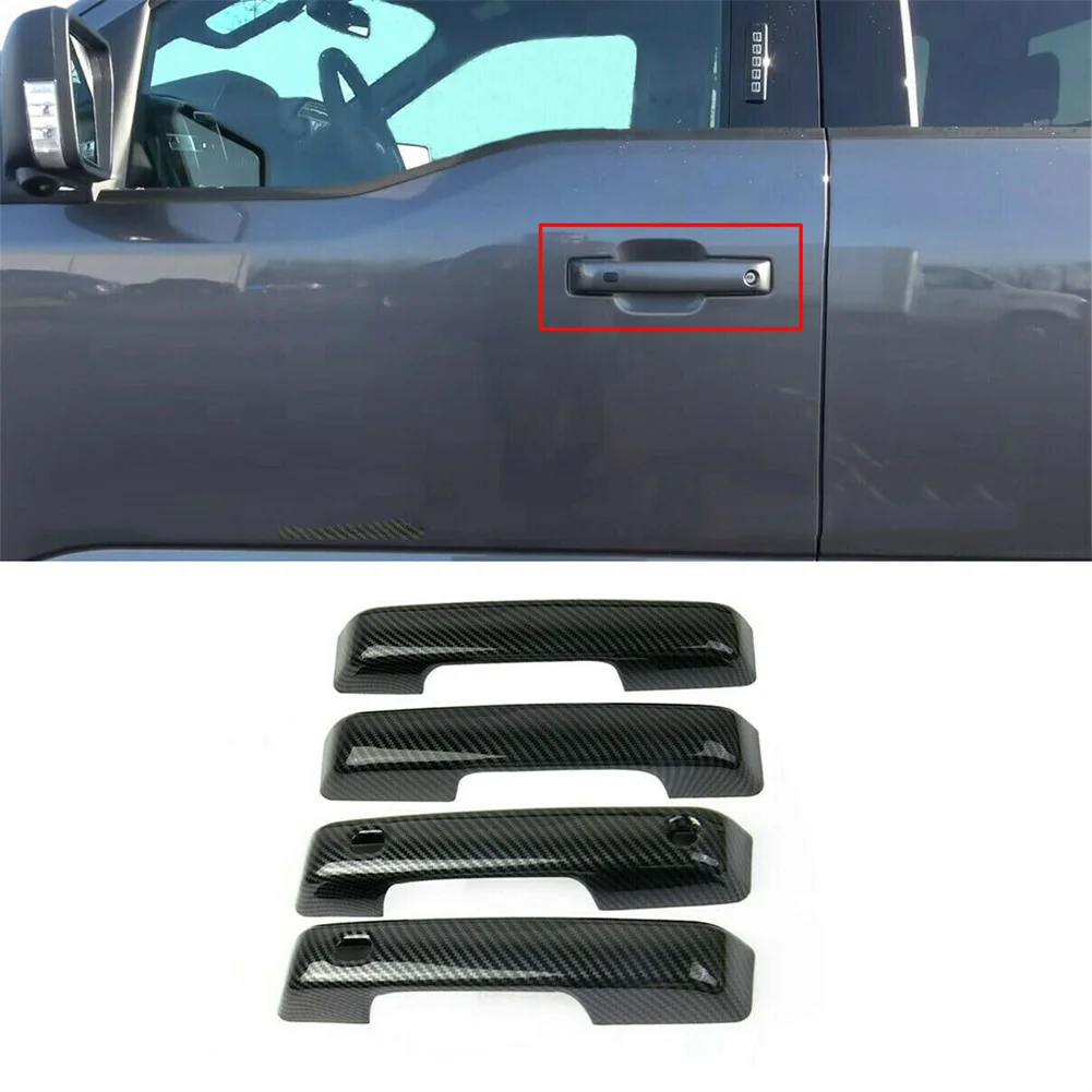4 Pcs/set Exterior Side Door Handle Cover Trim Carbon Fiber ABS Side Door Handle Cover Trim Kit For Ford F150 4Door 2021 2022
4 Pcs/set Exterior Side Door Handle Cover Trim Carbon Fiber ABS Side Door Handle Cover Trim Kit For Ford F150 4Door 2021 2022