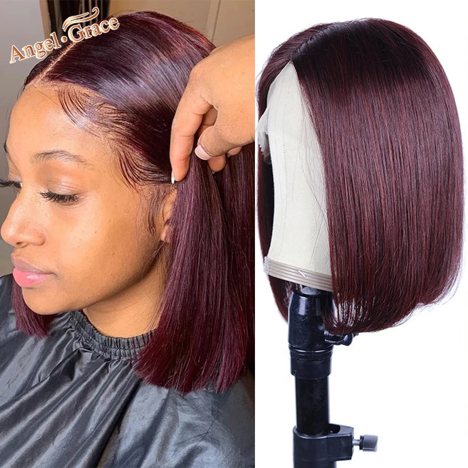 Bob Wig Burgundy Lace Front Wig Human Hair Wigs Brazilian 99J Lace Closure Wig Remy Hair Bob Wig Human Hair Angel Grace Hair
Bob Wig Burgundy Lace Front Wig Human Hair Wigs Brazilian 99J Lace Closure Wig Remy Hair Bob Wig Human Hair Angel Grace Hair