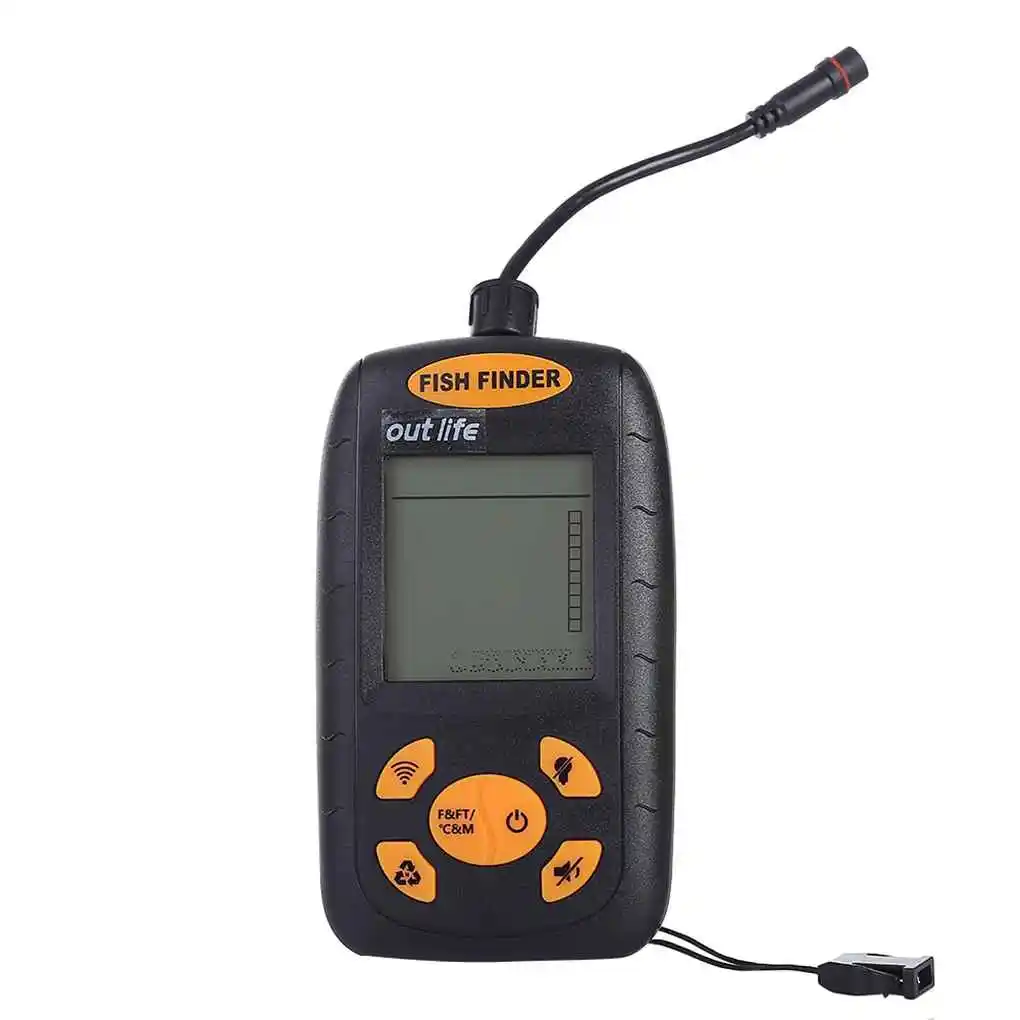 Portable Fish Finder Echo-Sounder Depth Sounder 125kHz Sounder Range 0.6-100M Alarm Transducer
Portable Fish Finder Echo-Sounder Depth Sounder 125kHz Sounder Range 0.6-100M Alarm Transducer