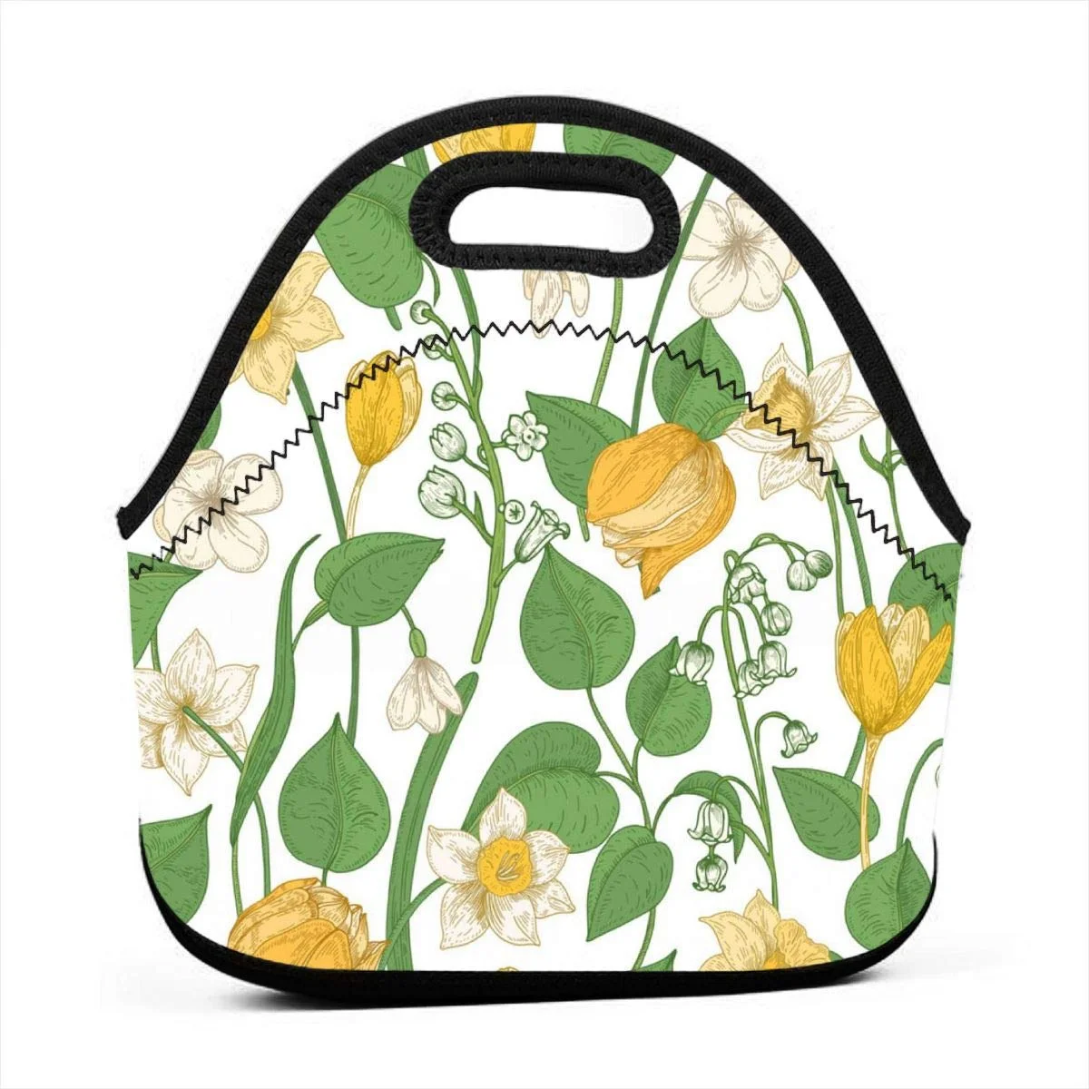 Blooming Spring Yellow Flower Neoprene Lunch Bags Insulated Tote Bag Box for Men Women Office Work Picnic Travel
Blooming Spring Yellow Flower Neoprene Lunch Bags Insulated Tote Bag Box for Men Women Office Work Picnic Travel