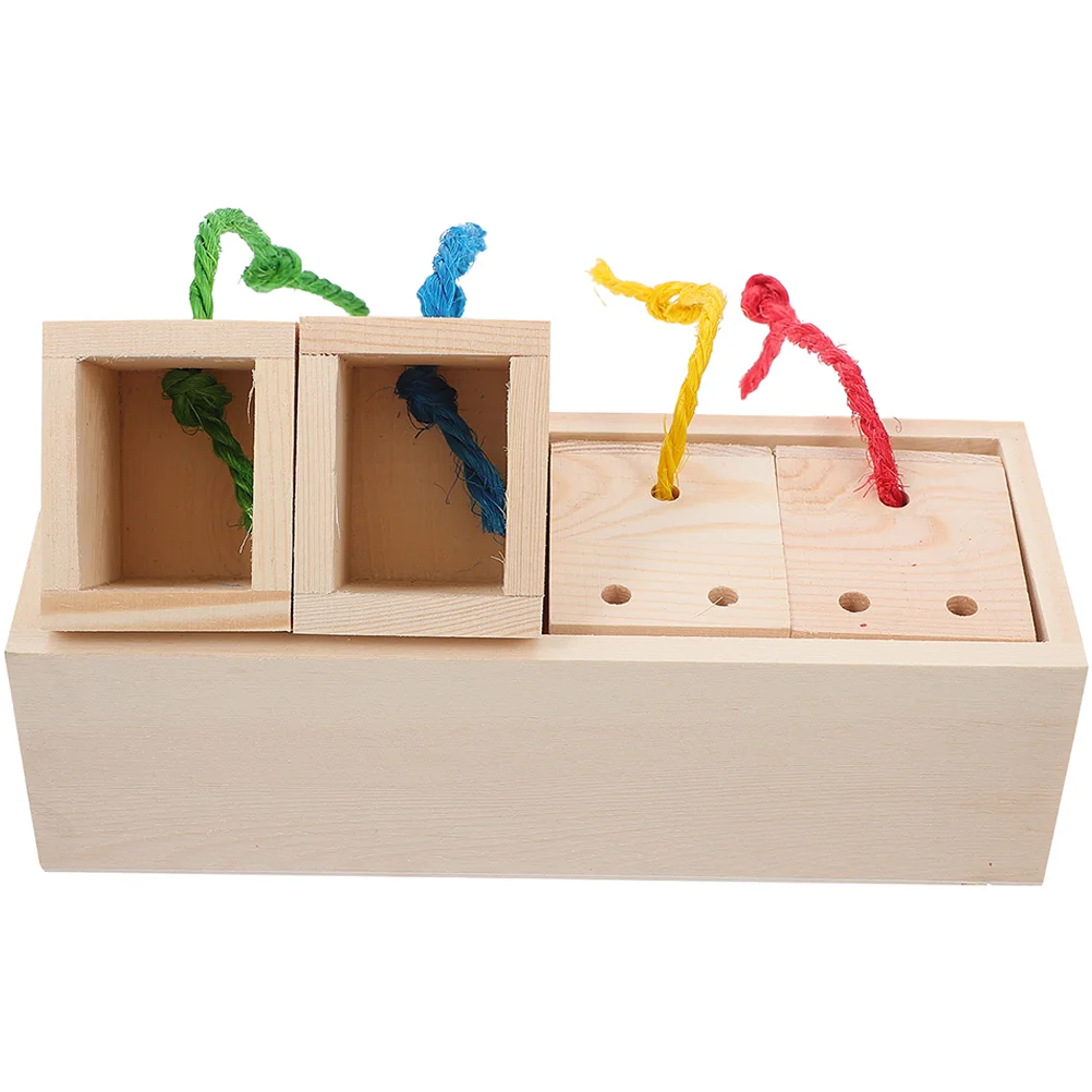 Hamster Foraging Toy Parrot Treats Food Hide Small Animals Case Wooden Toys Hiding Pets Hideout
Hamster Foraging Toy Parrot Treats Food Hide Small Animals Case Wooden Toys Hiding Pets Hideout