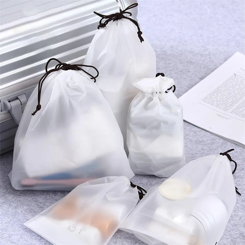 PVC Drawstring Bags Translucent Waterproof Cosmetic Storage Pouch Clothes Underwear Sock Shoes Travel Bag Waterproof Travel Bags
PVC Drawstring Bags Translucent Waterproof Cosmetic Storage Pouch Clothes Underwear Sock Shoes Travel Bag Waterproof Travel Bags