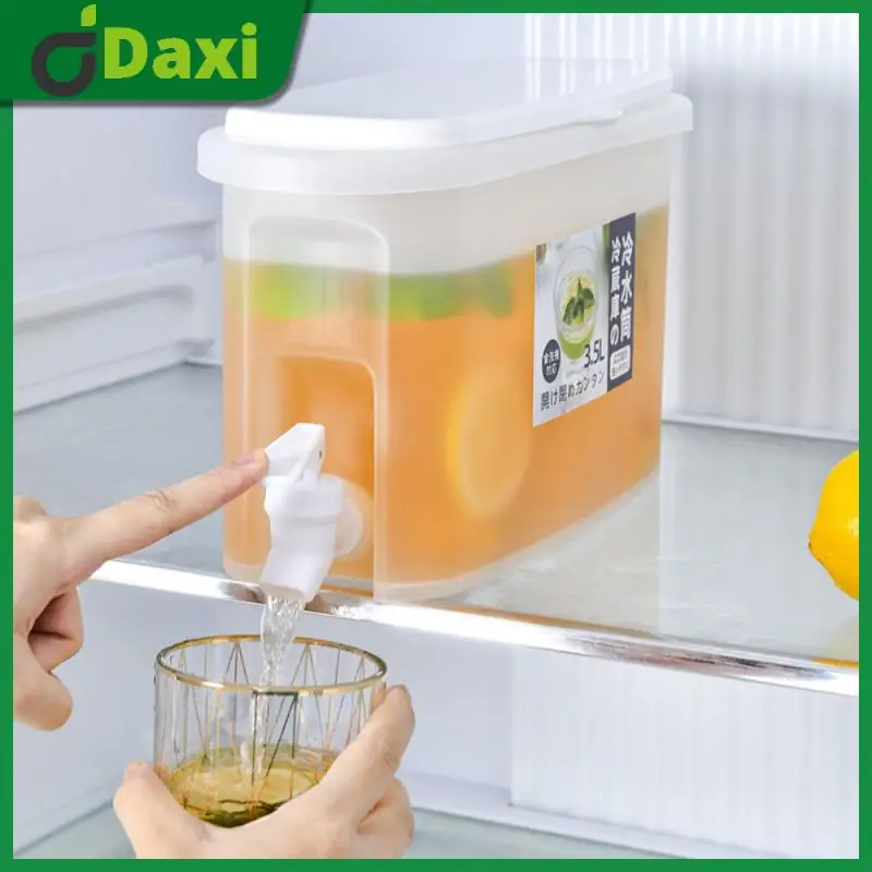 3.5L Cold Kettle With Faucet Refrigerator Fruit Teapot Summer Household Lemonade Bottle Large Capacity Ice Water Cool Bucket
3.5L Cold Kettle With Faucet Refrigerator Fruit Teapot Summer Household Lemonade Bottle Large Capacity Ice Water Cool Bucket