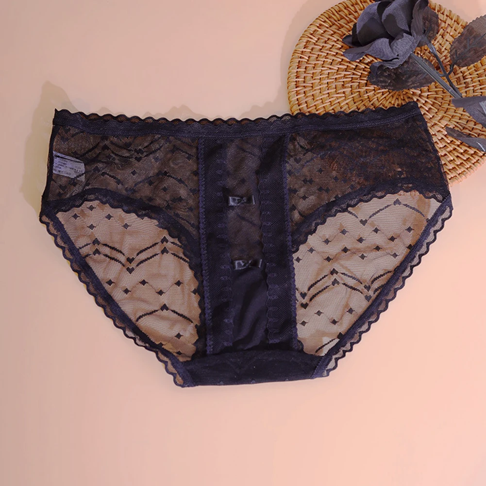 Women Pure Cotton Crotch Underwear Sexy Lace Brief Mesh Dark Comfortable Panties Breathable Female Underpants Lightweight
Women Pure Cotton Crotch Underwear Sexy Lace Brief Mesh Dark Comfortable Panties Breathable Female Underpants Lightweight