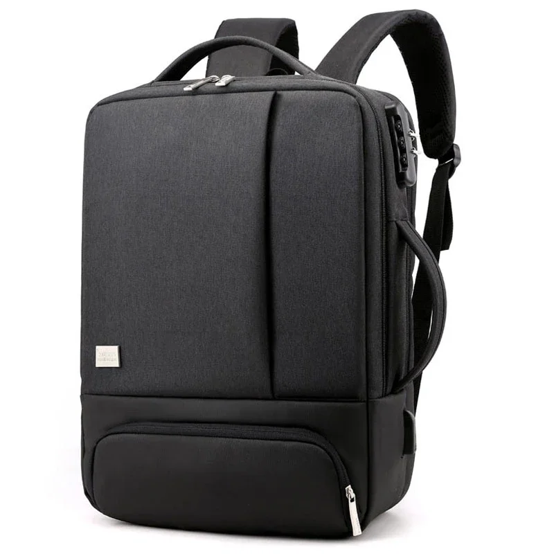 

Рюкзак с USB-зарядкой для мужчин и женщин, дорожная деловая сумка, водонепроницаемый ранец для ноутбука 15 дюймов с защитой от кражи, сумка для ...